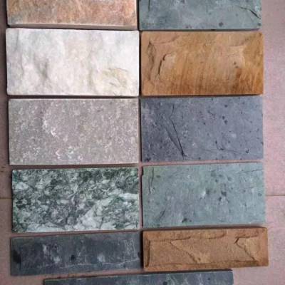 自然之韻 文化石、青石板與小蘑菇石在綠色石材裝飾中的藝術(shù)融合